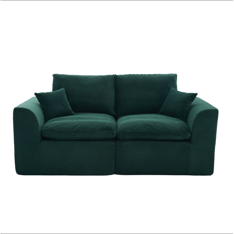 Canapé modulaire modulaire Cloud, canapé Comfy Cloud Modern, 2 places avec housses de coussin, meubles amovibles pour salon, chambre à coucher, appartements, dortoirs, sans assemblage requis