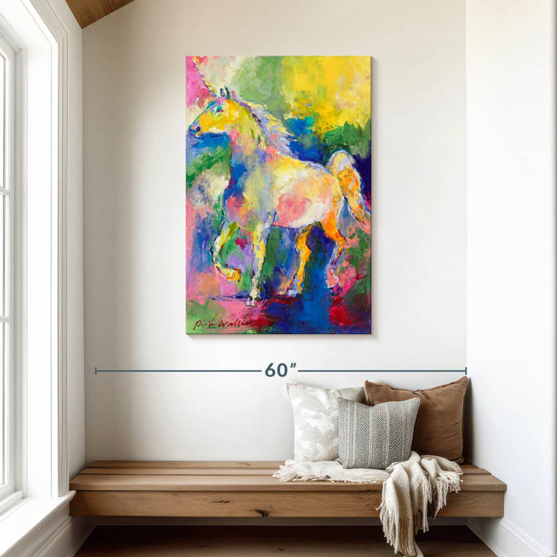 Kelan Unicorn Painting, 45" H x 30" W