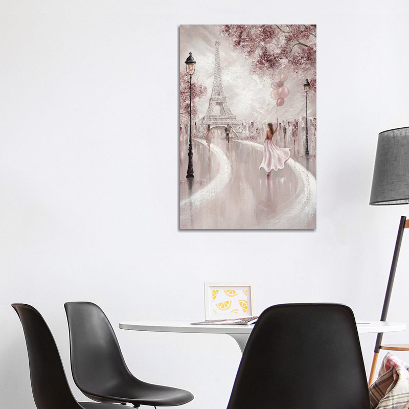 Blush, Parisian Dreams - reproduction d'art murale - toile encadrée, H 40 po x l 26 po, Toile tendue, Ne s’applique pas
