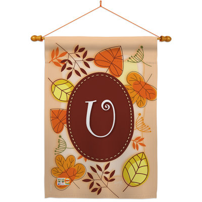 Ensemble de drapeaux en polyester 40 x 28 po Autumn