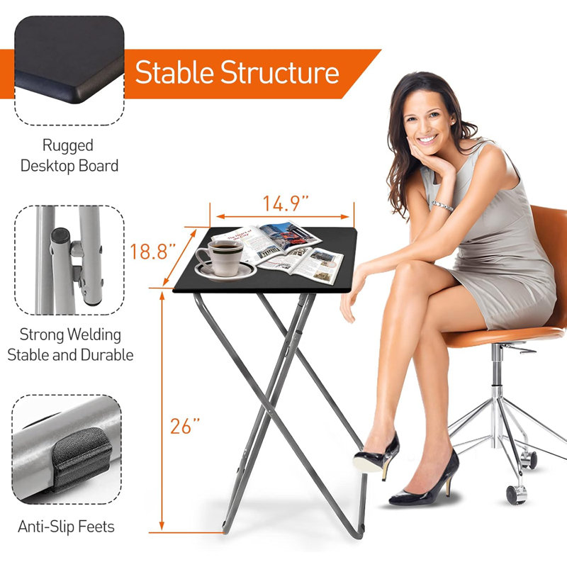 Folding Table, Black