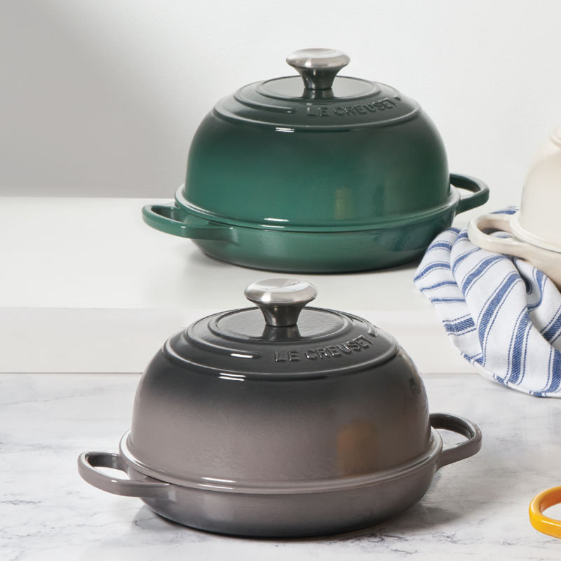 Le Creuset Signature Enameled Cast Iron 1.75 Qt. Bread Oven with Lid, White