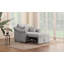 Fauteuil convertible 3-en-1 avec dossier réglable et roulettes Praro Chenille-832876829