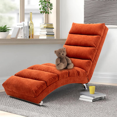 Nazlie Indoor Upholstered Chaise Lounge Chair With 5 Modes of Remote Controlled Ergonomic Electric Massager by Latitude Run