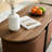 Mira 30.7" Modern Oval Wooden Multifunction Coffee Table with 2 Hidden Stools