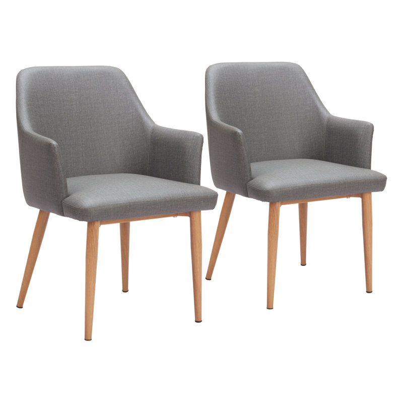 Ensemble de chaises de salle à manger Wisom (ensemble de 2) gris