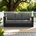 Dark Gray Cushion/Black Frame