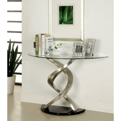 Farren 45'' Glass Top Console Table