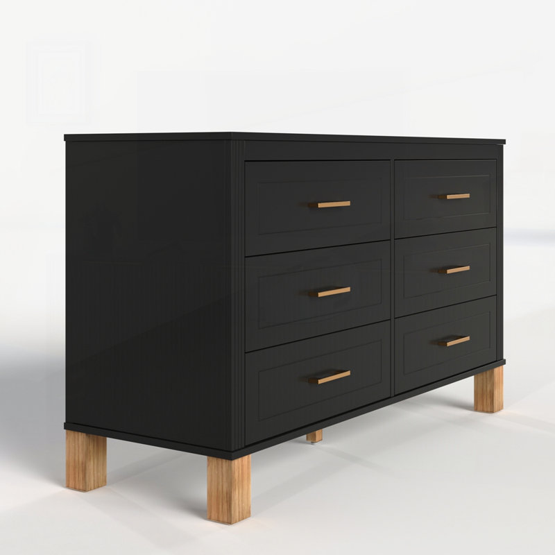 Wooden Entryway Table with Pre-Installed, Black