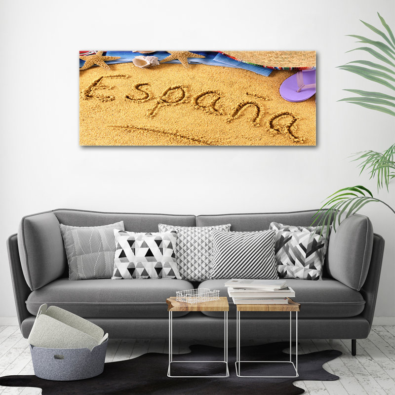 Spain Lettering 1 Piece Wall Art on Canvas
