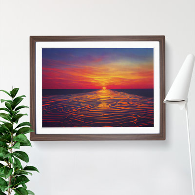 XH1022-1132X Awe Inspiring Ocean Sunset - Single Picture Frame Print