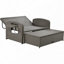 Chaise longue double en rotin PE pour 2 personnes-1381224637-1381224636