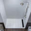 Panneau de douche et de baignoire à surface solide blanc mat, contour, installation rapide, découpable, épaisseur de 0,138 po-113370338-113370336