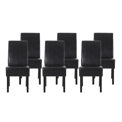 Chaises parsons rembourrées en similicuir Mandosa