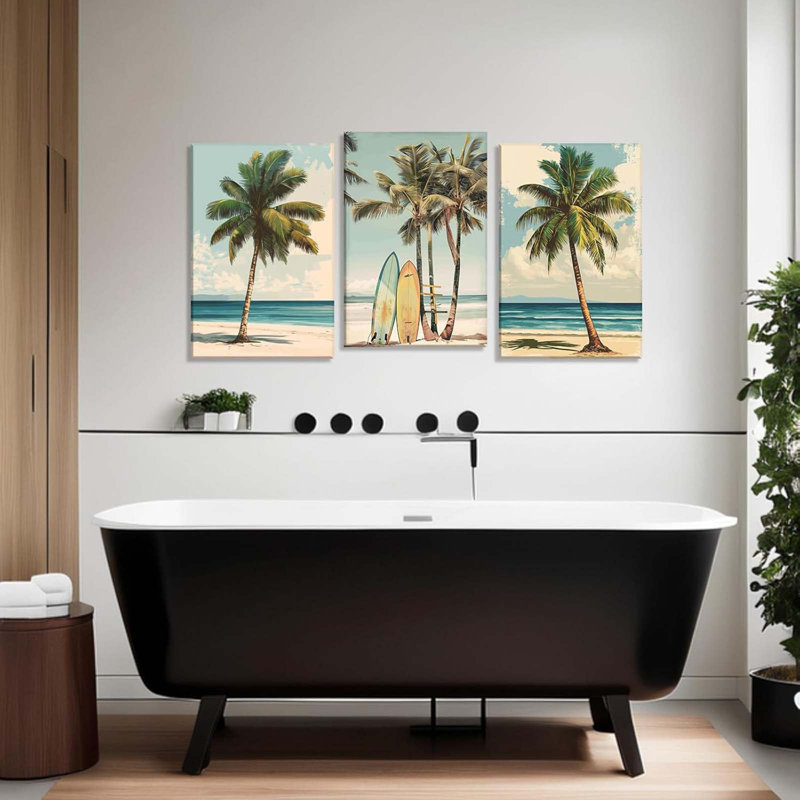 3 Piece Wrapped Canvas Print, 40 cm H x 30 cm W