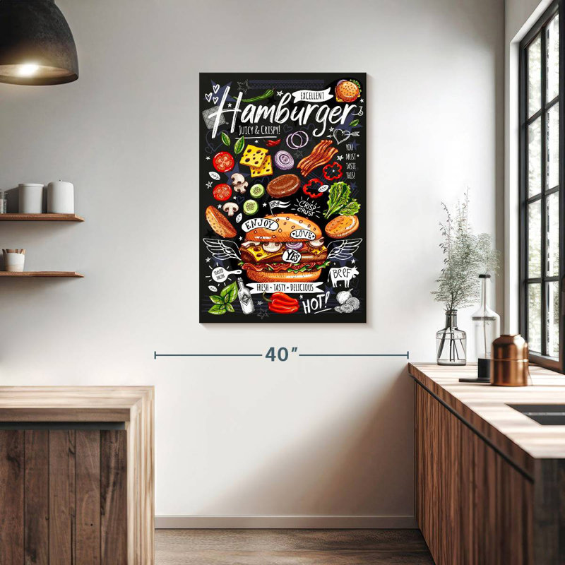 Yarlin Special Hamburger, 39" H x 26" W