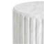 Table d'appoint d'extérieur sculptée Cicci, blanc