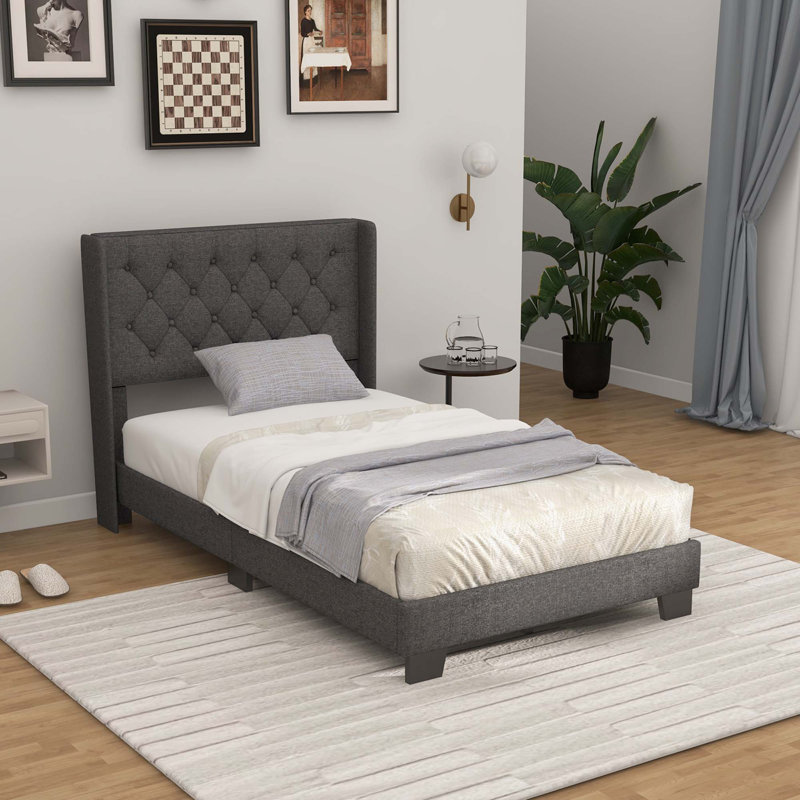 Zadin Upholstered Platform Bed, Twin