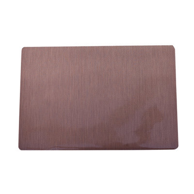 Washable Stain Resistant Anti-Skid PVC Placemats Set Ideal for Daily Dining Table Decor Dark Brown