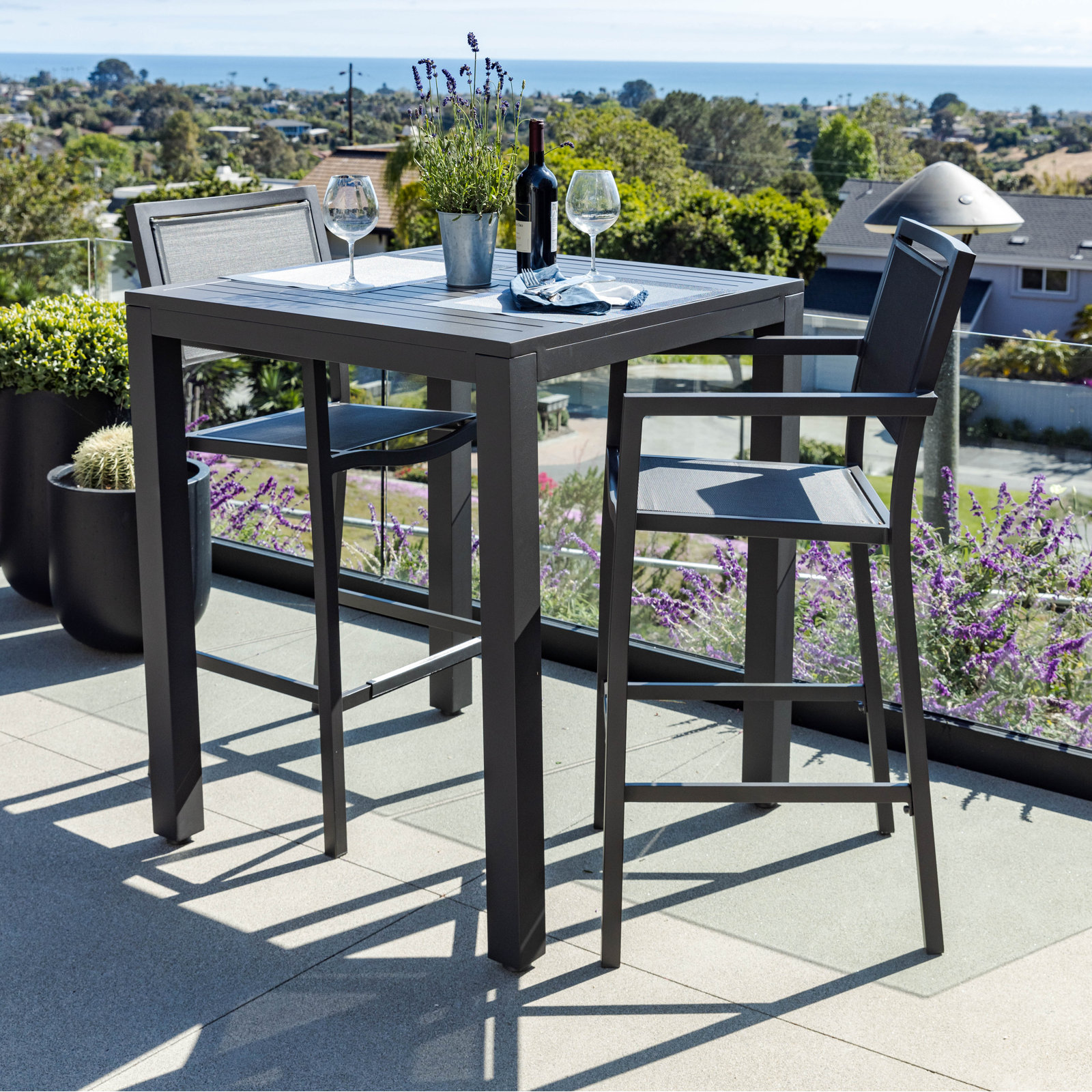 Vegas 47'' Aluminum Outdoor Bar Stool