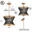 Lustre cylindrique à 3 lumières avec accents perlés Hatfrneld-1100180017