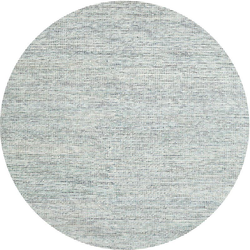Tapis décoratif gris contemporain, Rond 3 pi