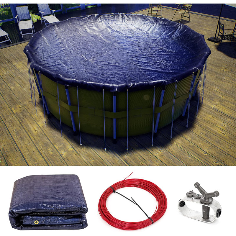 Housse pour piscine d'hiver imperméable Colourtree Premium, H 0,25 po x l 252 po x P 252 po
