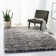 Cockrell Machine Made Power Loom Polypropylene Area Rug in Grey/Dark Grey