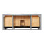 Meuble-lavabo simple 54 po avec plateau en quartz blanc Macnair-85364407
