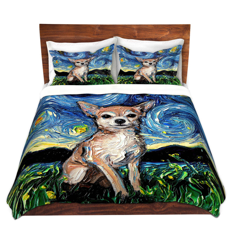 Ensembles de housses de couette DiaNoche en microfibre par Aja Ann - Chihuahua Dog