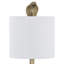 Lampe de table 23 po Cobra en résine dorée avec abat-jour en lin-852139983-852139980