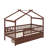 Twin Wooden House Bed With Drawers-2122811986