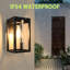 Matte Black 27cm H Outdoor Sconce