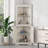 Tall Corner Cabinet With Doors For Living Room, Bathroom,Dining Room Or Kitchen,-119423865