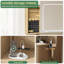 Meuble-lavabo 47,2 pouces avec miroir à DEL 3 modes d'éclairage et rangement-445853716