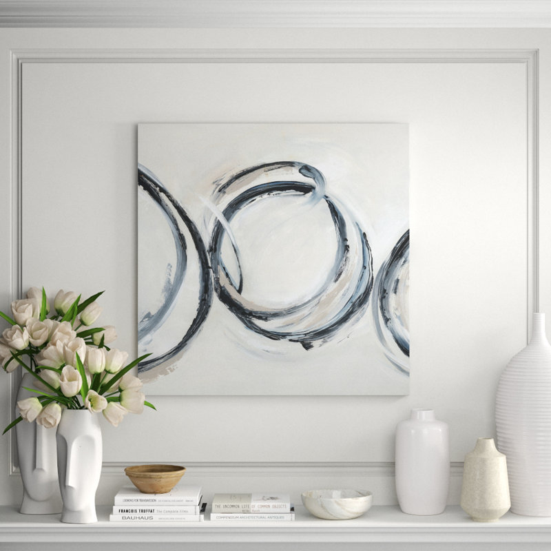 Rewind Painting by Barclay Butera, 40" H x 40" W x 1.5" D, Glass Coat