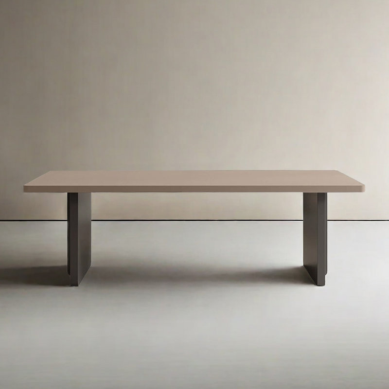 Plateau de table rectangulaire moderne en bois massif, H 29,53 po x L 62,99 po x l 31,50 po