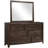 Mirror Antique Brown