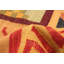 Tapis de bois one-of-kind à la main-noué la new age anatolian rouge/brun clair 6 pi x 9 pi laine 2 po