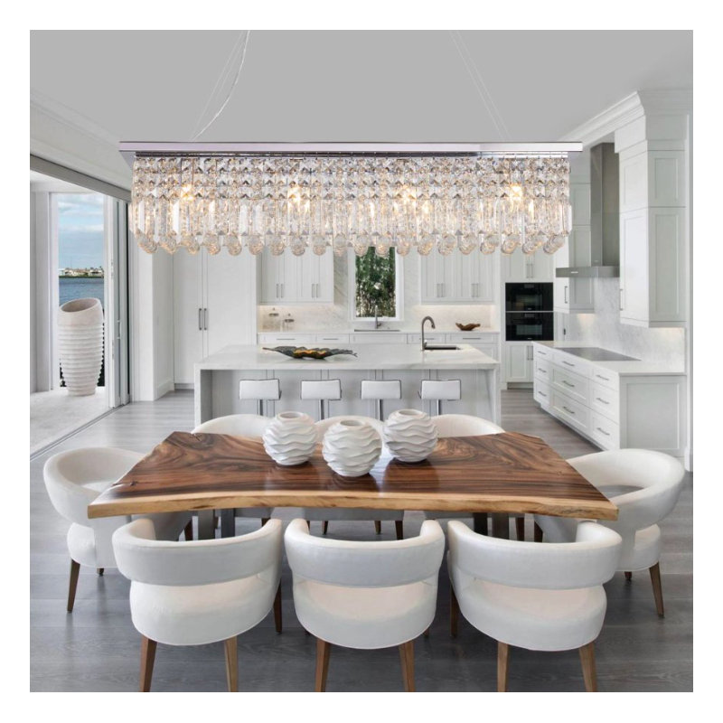 1 - Light Chandelier, Chrome