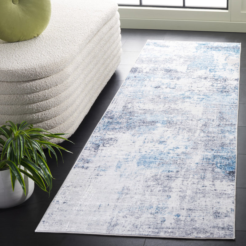 Tamani Monica Performance Machine Washable Abstract Rug, Runner 2'6" x 8'