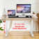 47'' Electric Height Adjustable Standing Desk With 4 Lockable Casters, 2 Hooks