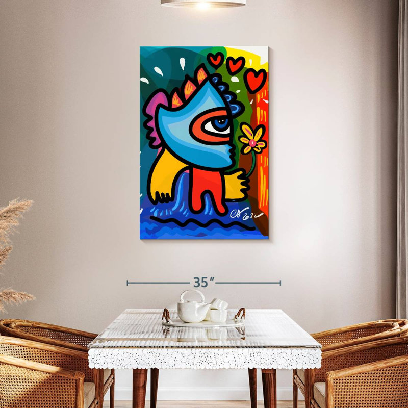 Kelan Flower Graffiti Man, 45" H x 30" W