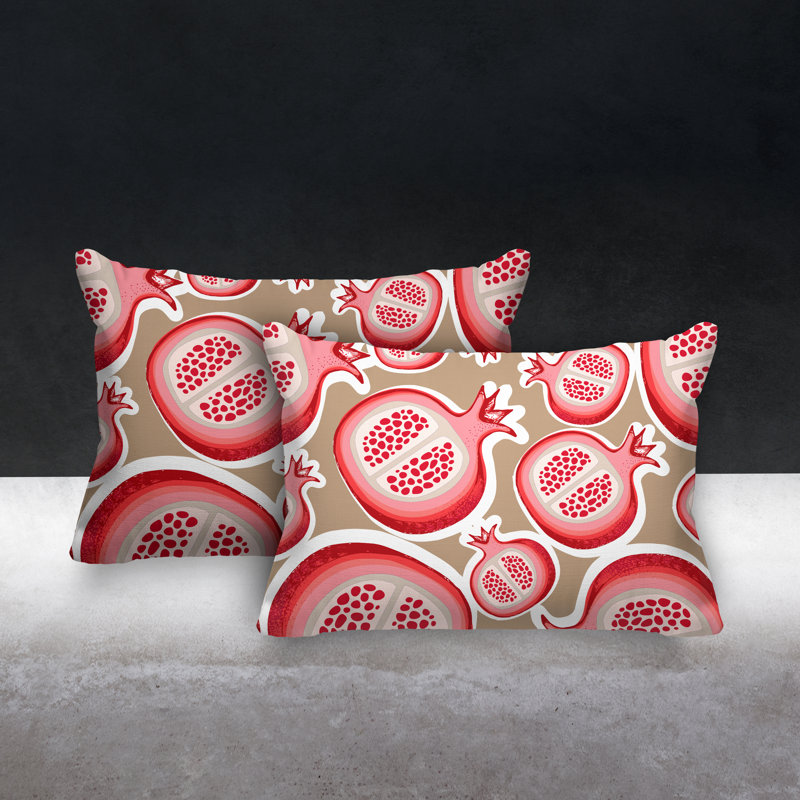 Coussin lombaire intérieur / extérieur Pomme Pomegranate, Beige