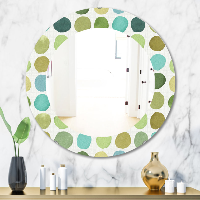 Miroir mural géométrique Mid-Century, H 31,5 po x l 23,7 po