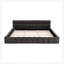Lit plateforme tapissier confortable avec tête de lit élégante pour un sommeil relaxant et de soutien-1870982985