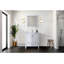 Meuble-lavabo de salle de bain 30 po X P 22 po P, plateau en marbre de culture et Miroir-58657105