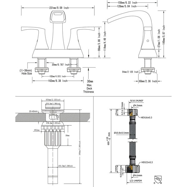 Dimensions du produit