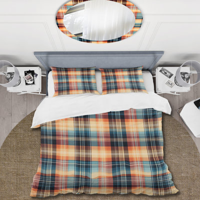 Heritage Tribute Plaid Pattern Plaid Duvet Cover
