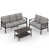 Gray Cushion/Coffee Frame